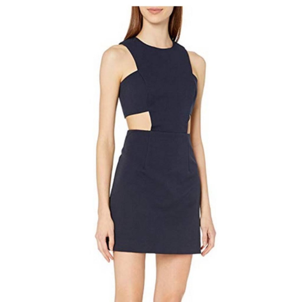 Milly Navy Blue Cut Out Mini Dress